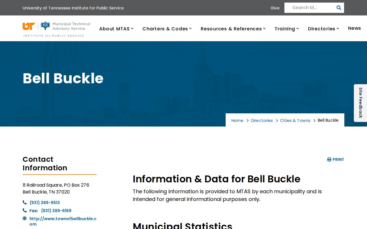 Bell Buckle warrant records: municipal court and town contact directory
